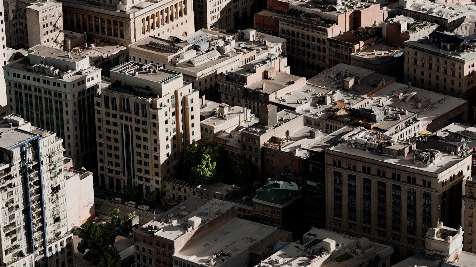 Modélisation 3D photoréaliste d'un quartier urbain générée par photogrammétrie drone